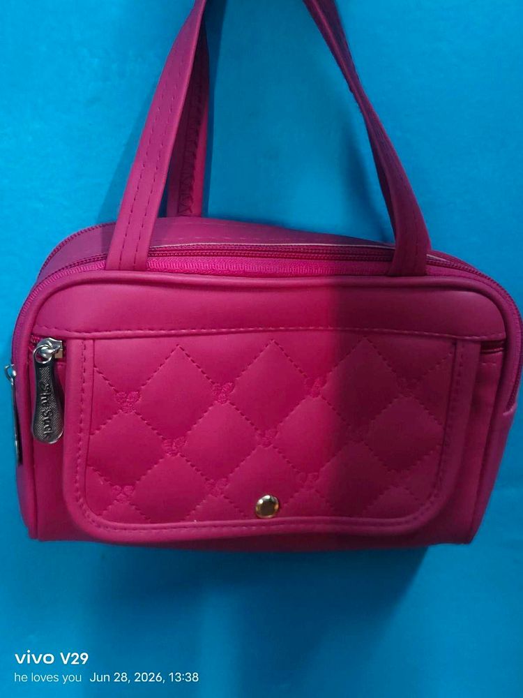 Quilted Pink Handbag