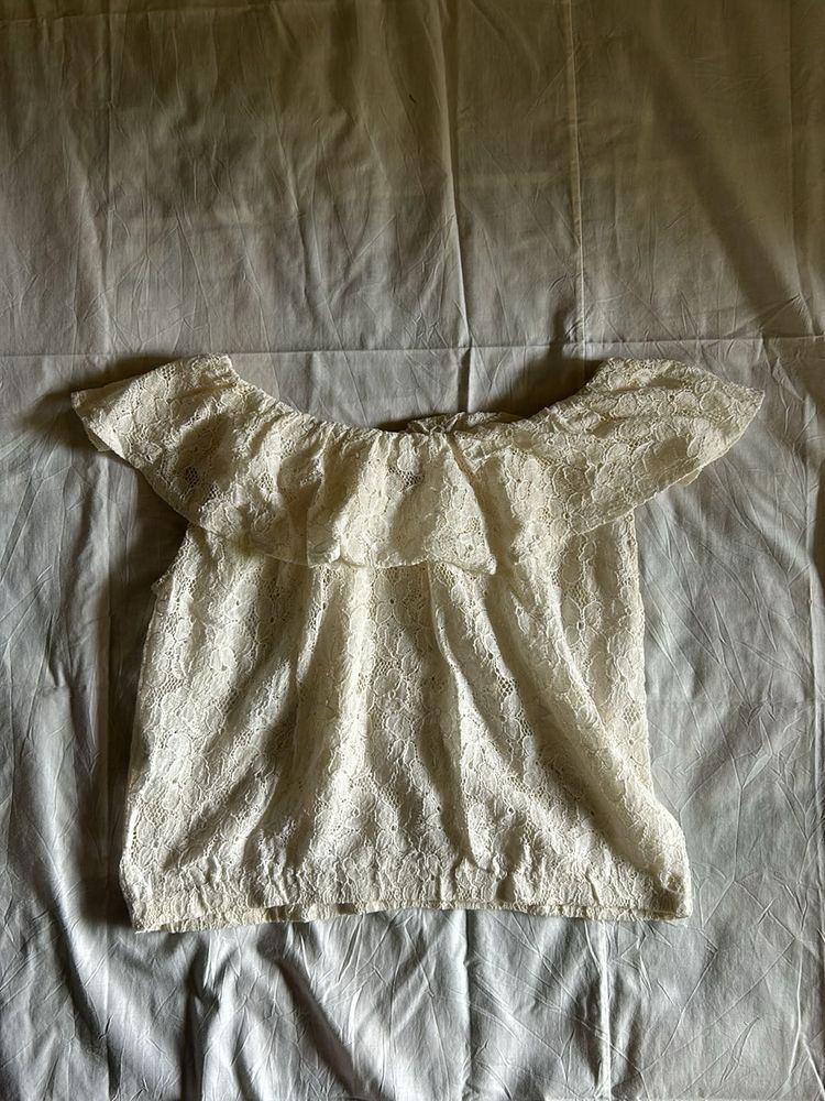 Off-Shoulder Lace Top
