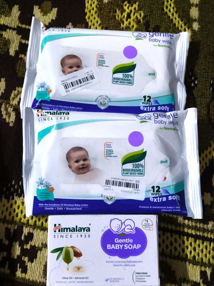 Himalaya Baby Wipes &amp; Soap Bundle