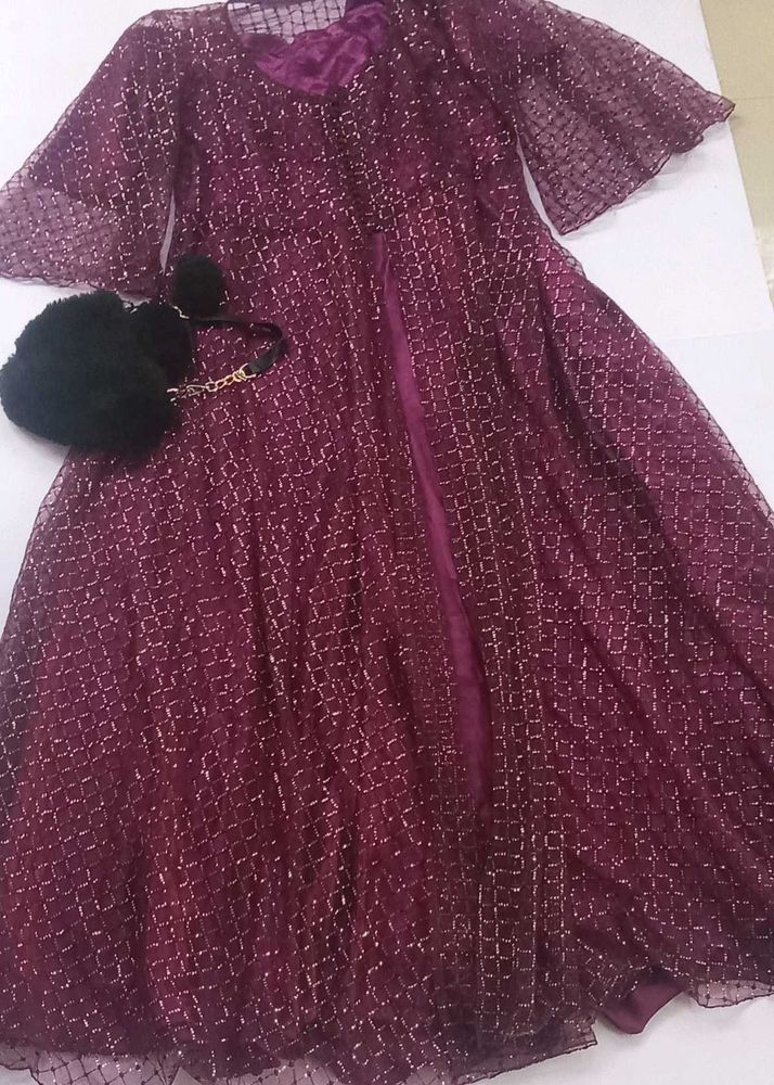 Sparkling/shiny Purple Gown