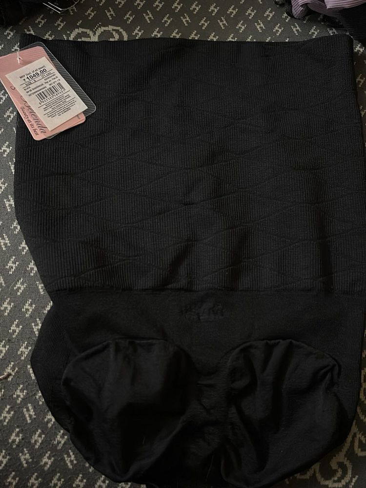 Black Shaping High-Waist Briefs