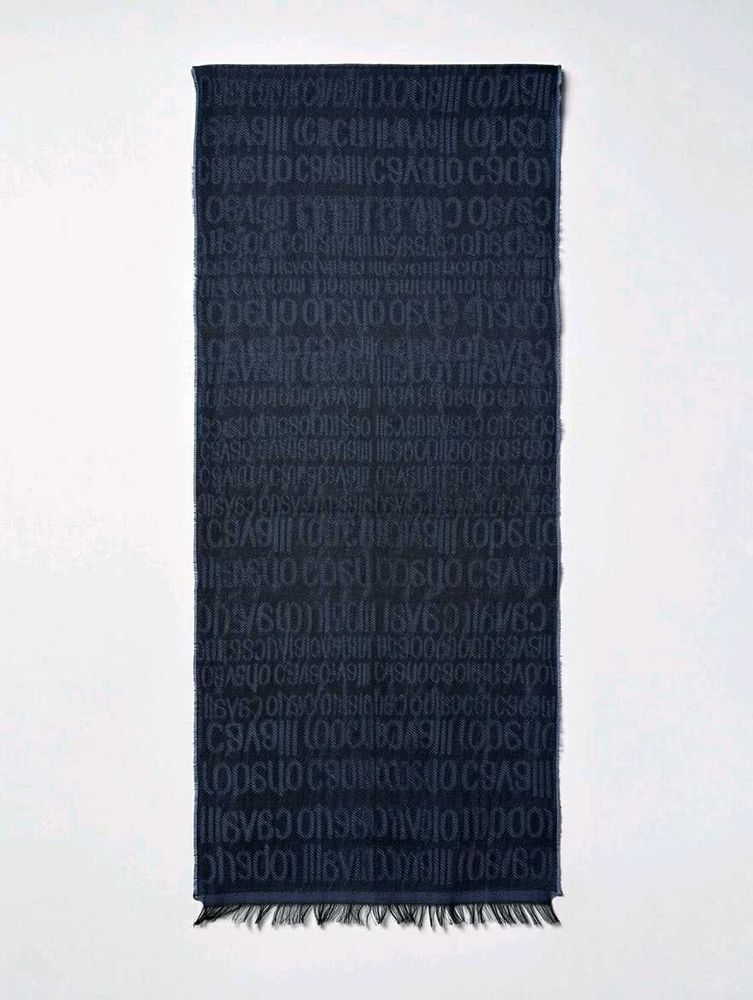 Roberto Cavalli Navy Scarf