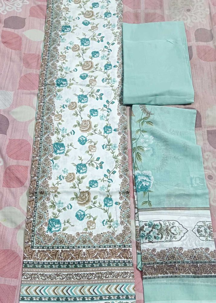 New Beautiful Floral Print Pista Dress Material