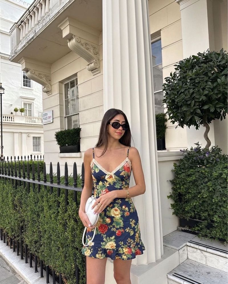 Floral Print Mini Dress