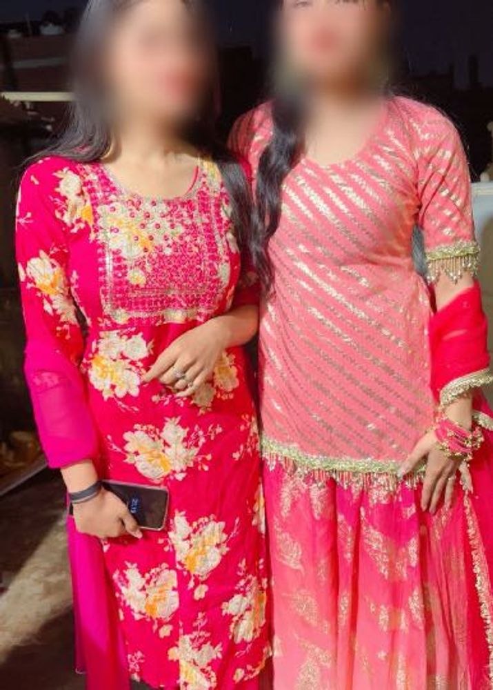 Gorgeous Pink &amp; Gold Kurta Set