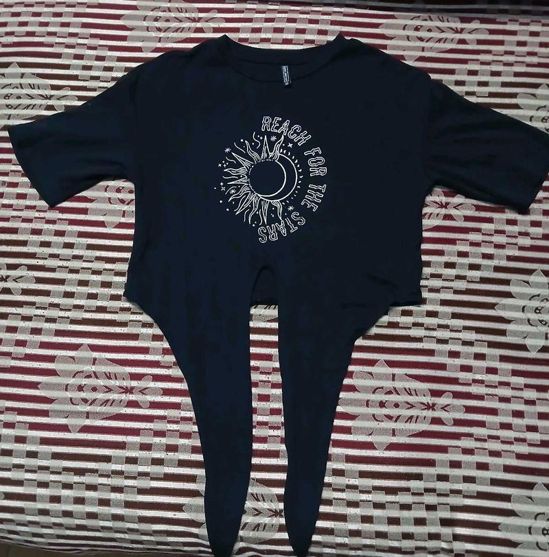 Navy Blue T-Shirt Top