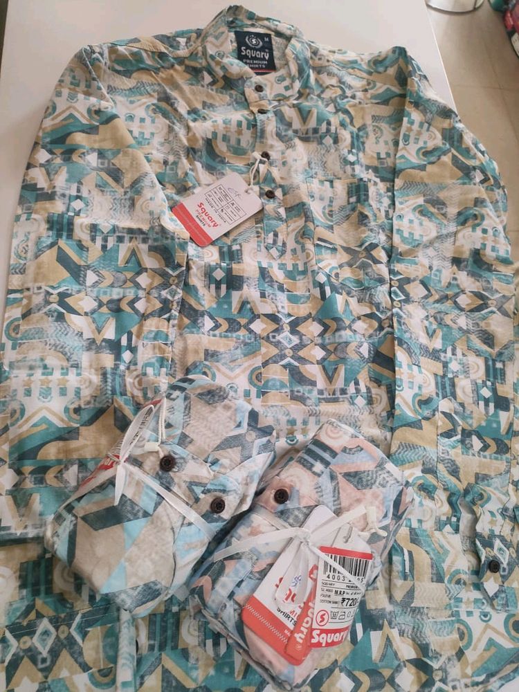 Mens Kurta Style Shirt
