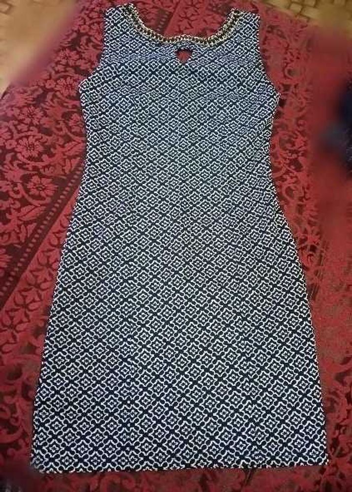Stylish Sleeveless Geometric Print Dress
