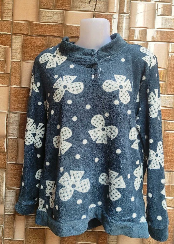 Floral Print Pullover Sweater