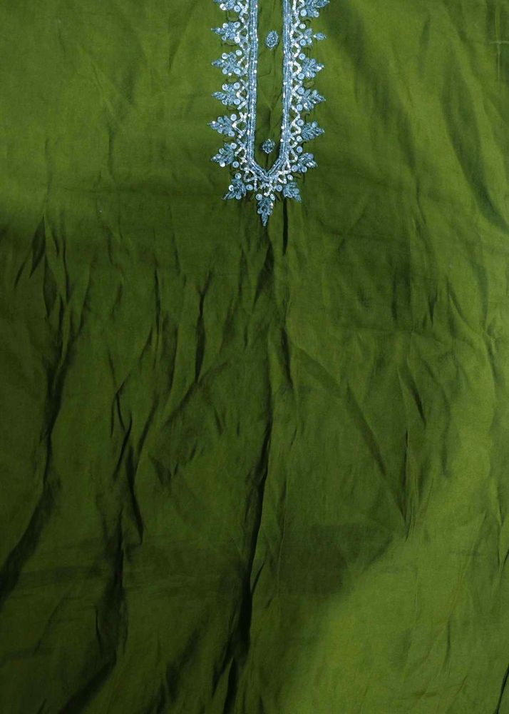 handwork green colour suit sets
