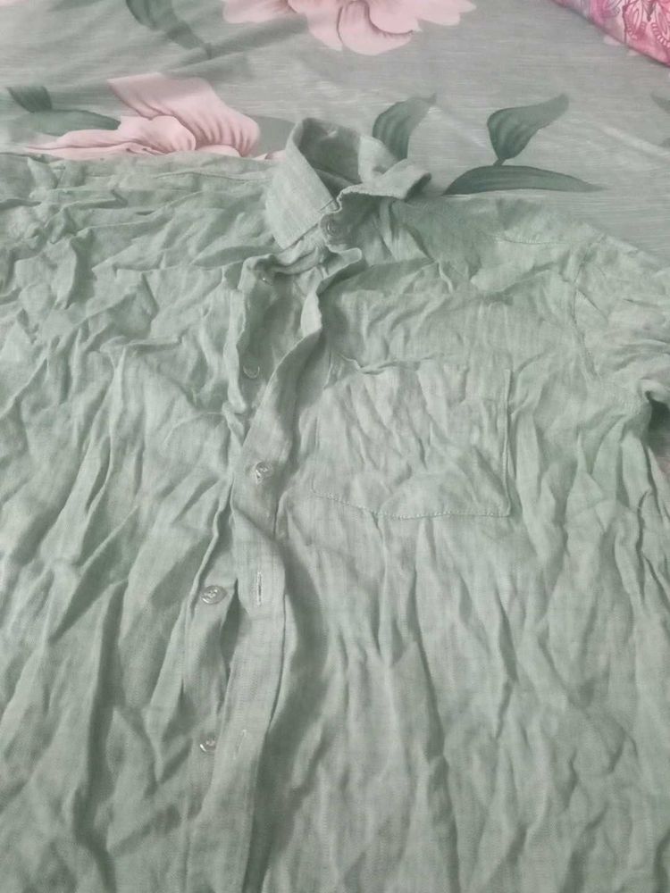 Men's Green Casual Shirt