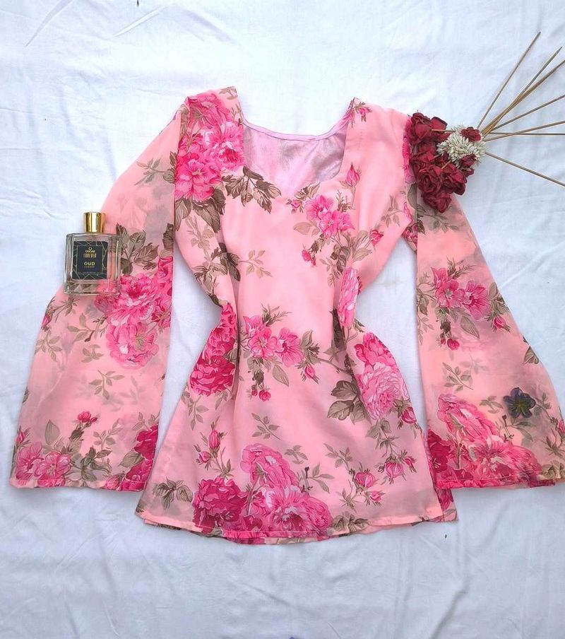 Floral Corset back kurti 🌷