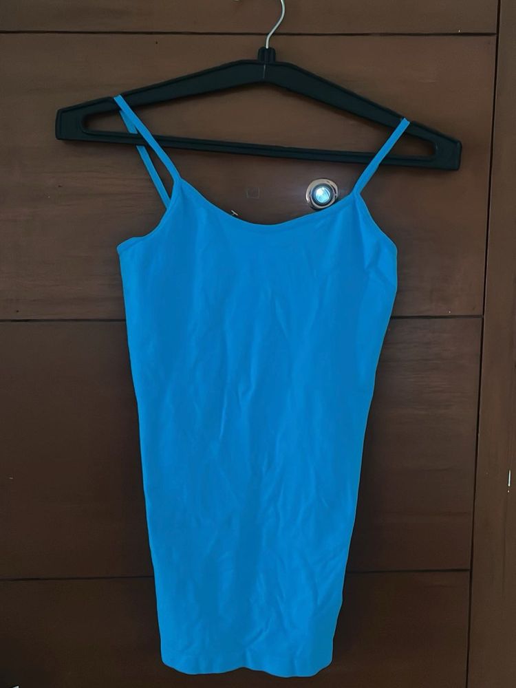 Blue Spaghetti Strap Camisole Top