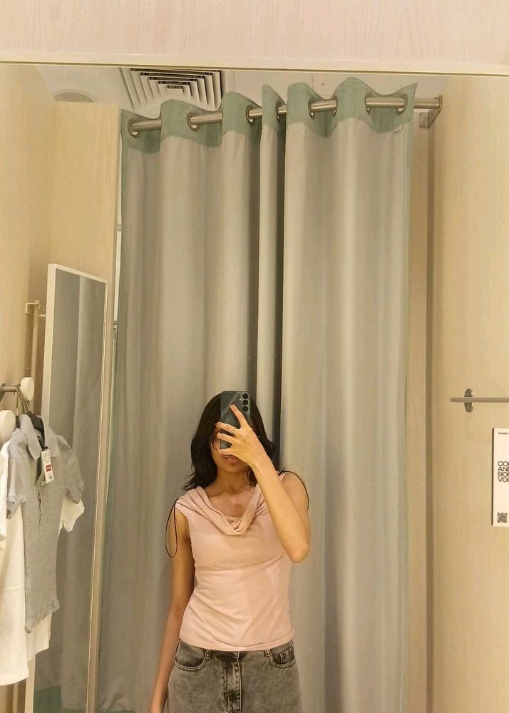 H&amp;M Cowl-Neck Jersey Top