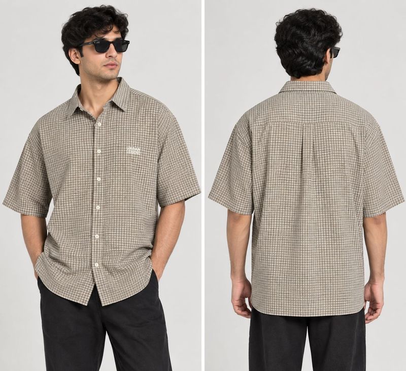 Combo offer Men’s  Plaid Short Sleeve Shirt