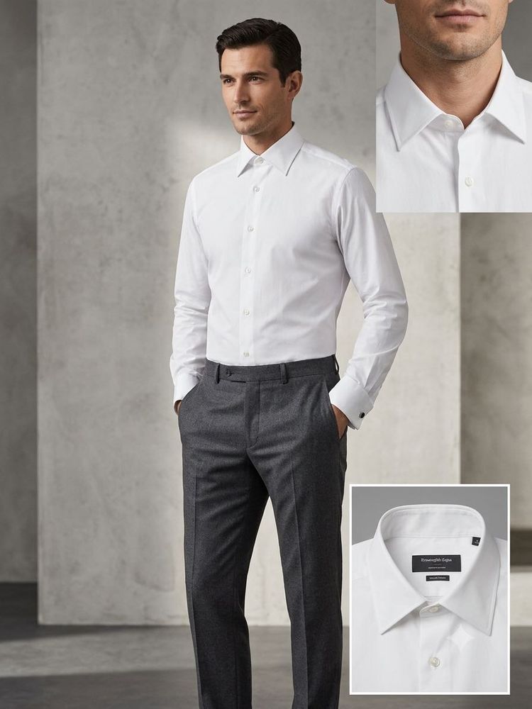 Ermenegildo Zegna White Dress Shirt