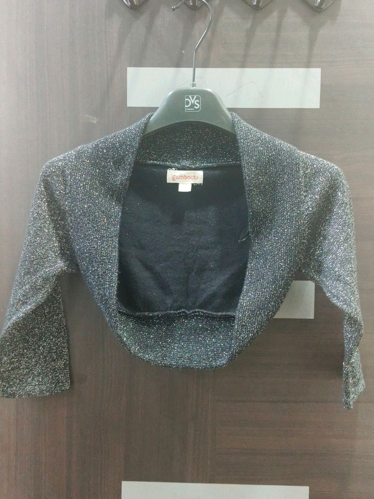 Girls Shrug Shimmery Party Wear