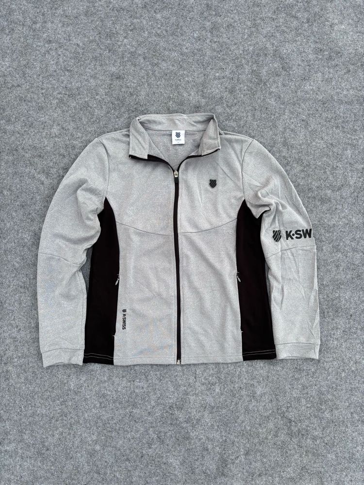K-Swiss Men's Grey Zip-Up Jacket