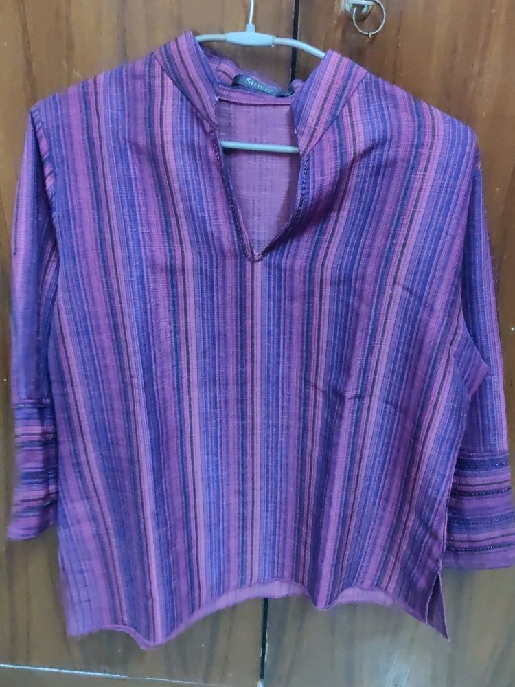 Purple Color Short Kurti