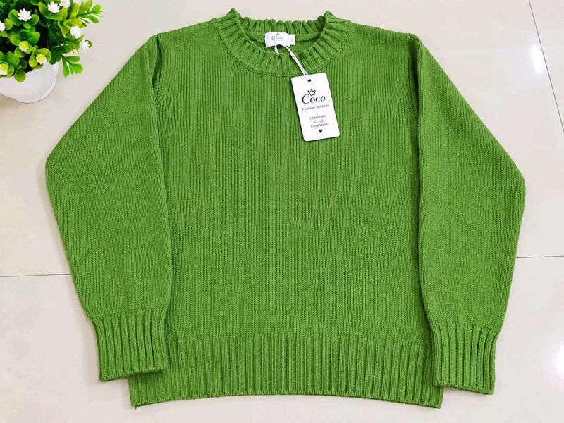 Green Knit Sweater