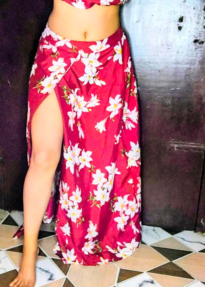 Flowy 🌹 🌺 Floral Print Maxi Skirt