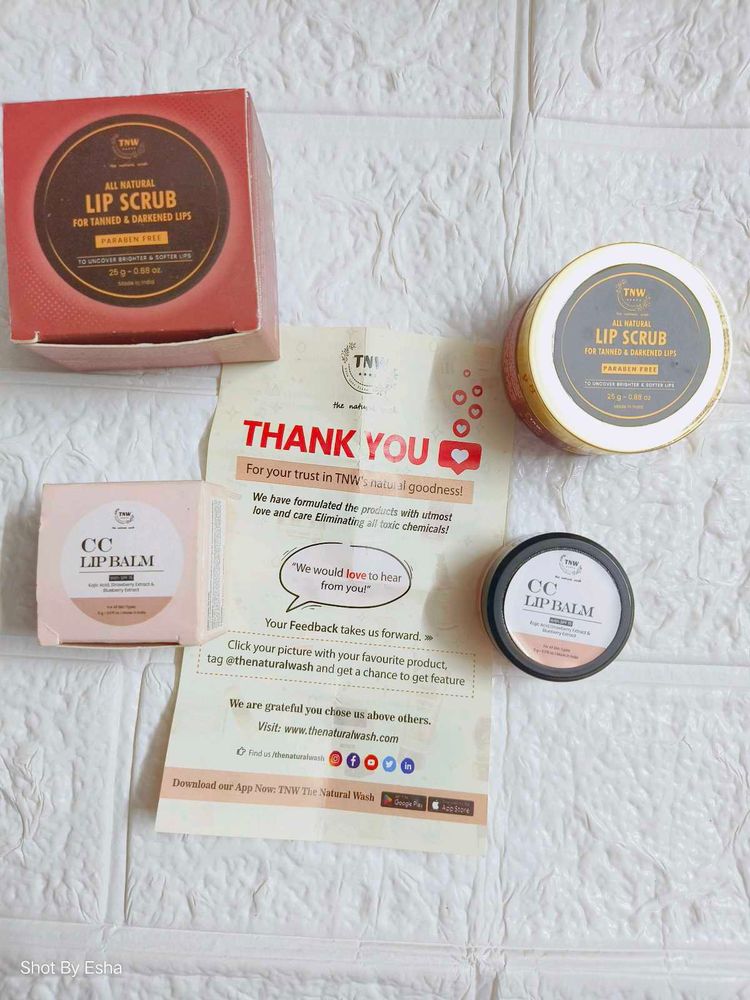 TNW Natural Lip Scrub &amp; Balm Set