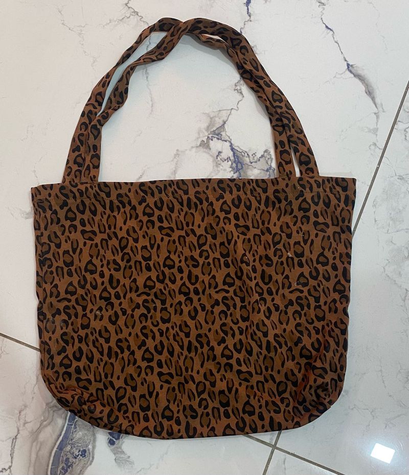 Leopard Print Tote Bag