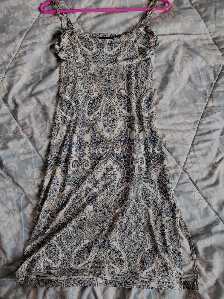 Boho Paisley Print Maxi Dress