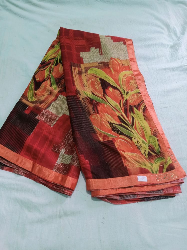 Georgette Printed Saree
