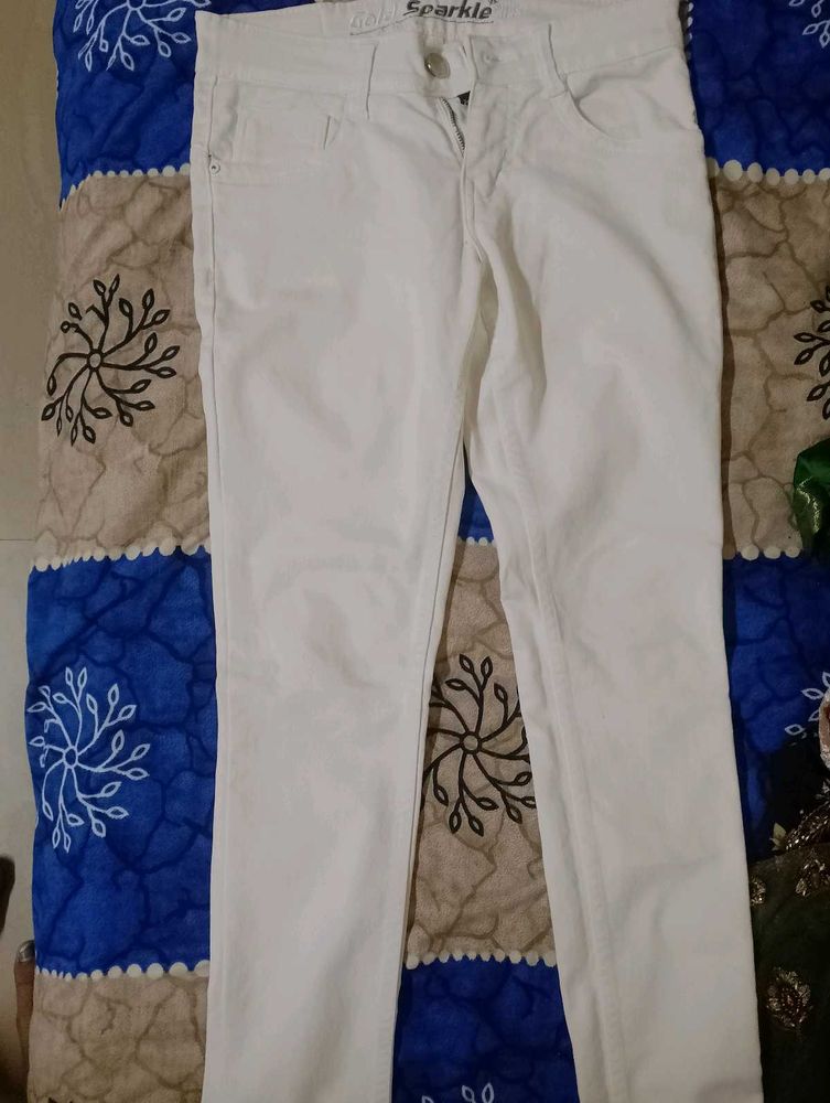 White Denim Jeans For Women