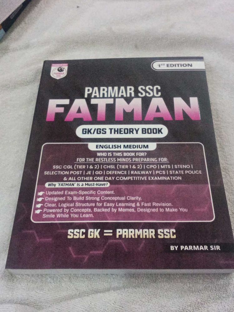 Parmar SSC Fatman GK/GS Theory Book
