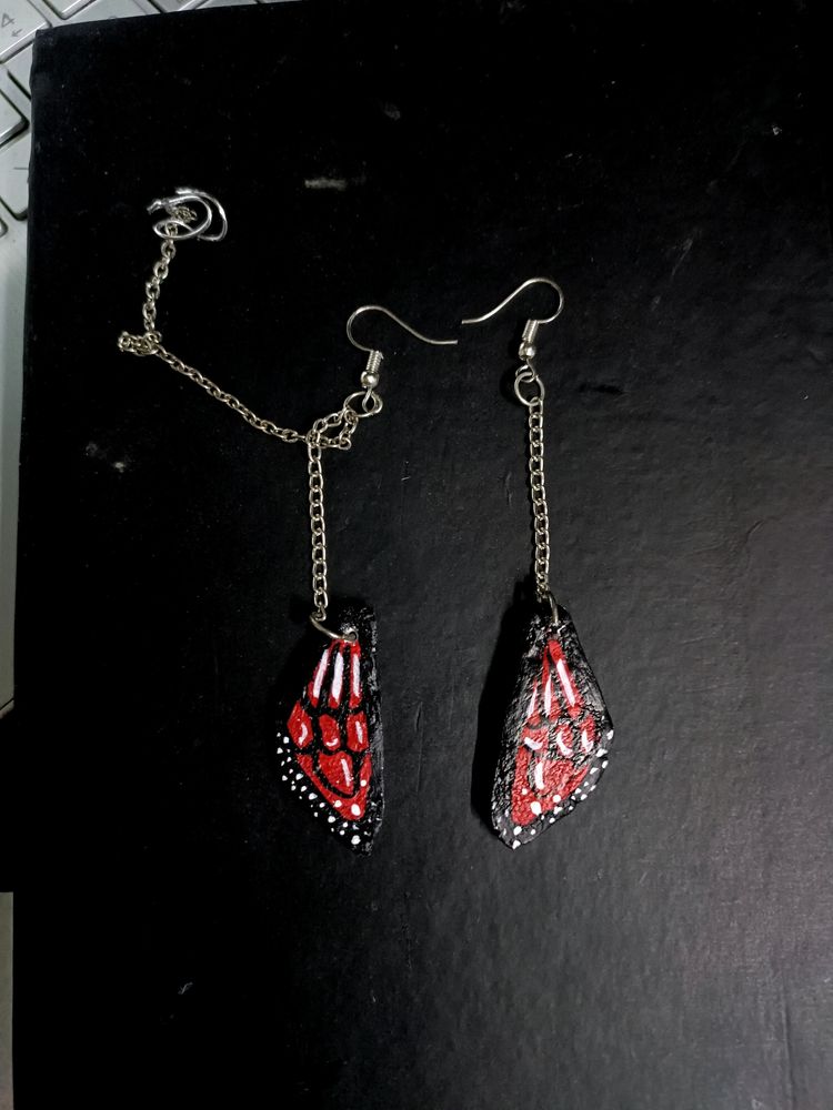 Art Aesthetic Butterfly One Sided Cuff Earrings