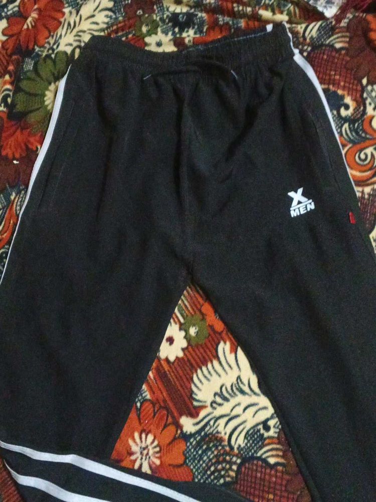 X-Men Stretchable Lower Black Colour With White St