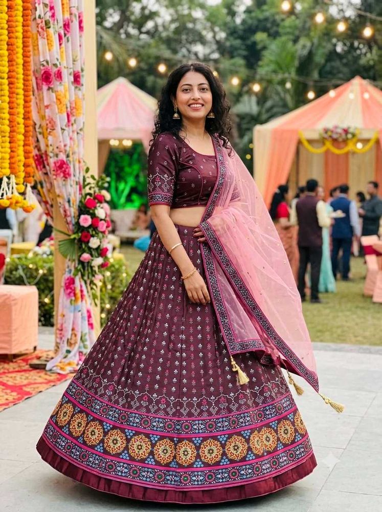 wedding or party wear lehanga choli fully stitched