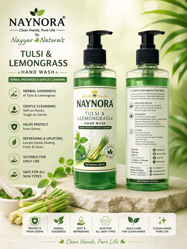 Naynora Tulsi &amp; Lemongrass Hand Wash