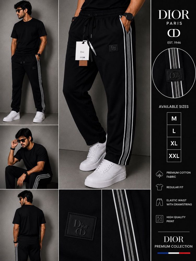 Men's DIOR Premium Cotton Track Pants