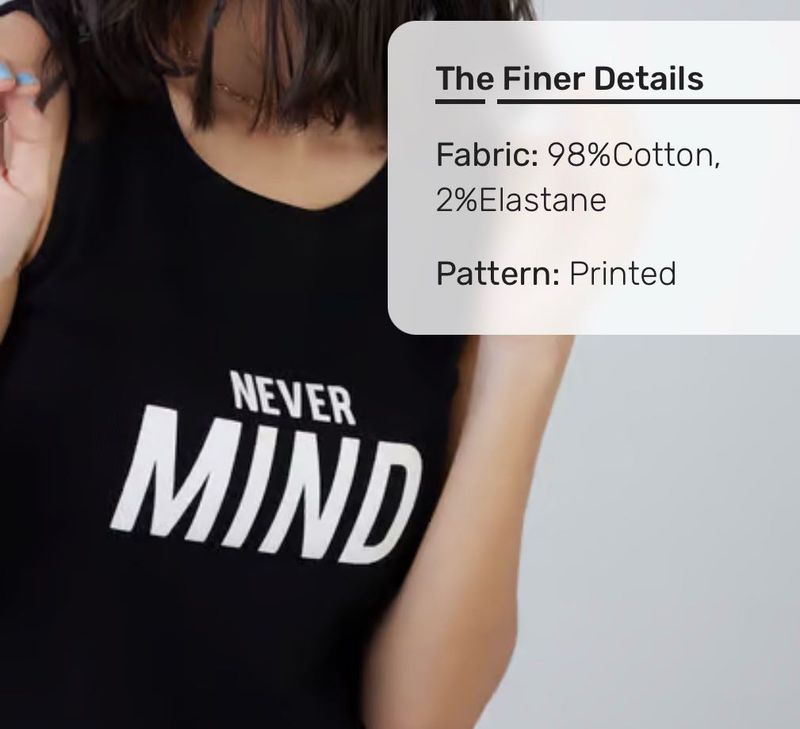 Never Mind Graphic Tank Top