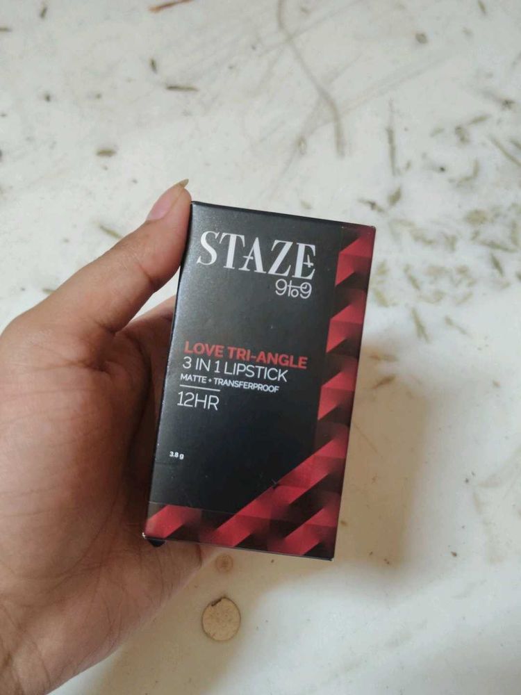 STAZE Love Tri-Angle 3-in-1 Lipstick Caramel Rose
