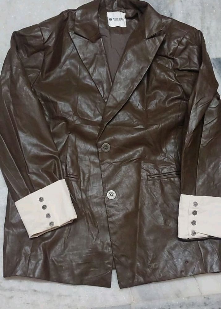 Pure leather brown jacket...