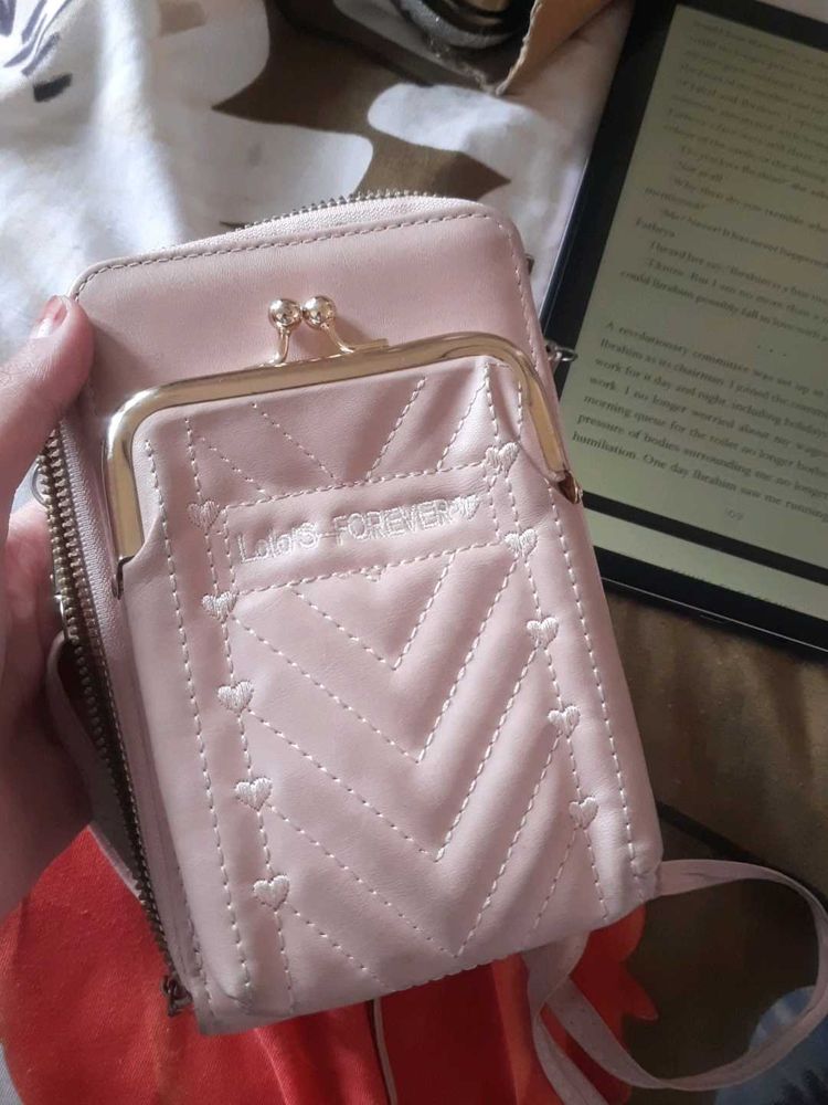 Chic Quilted Pink Crossbody Bag