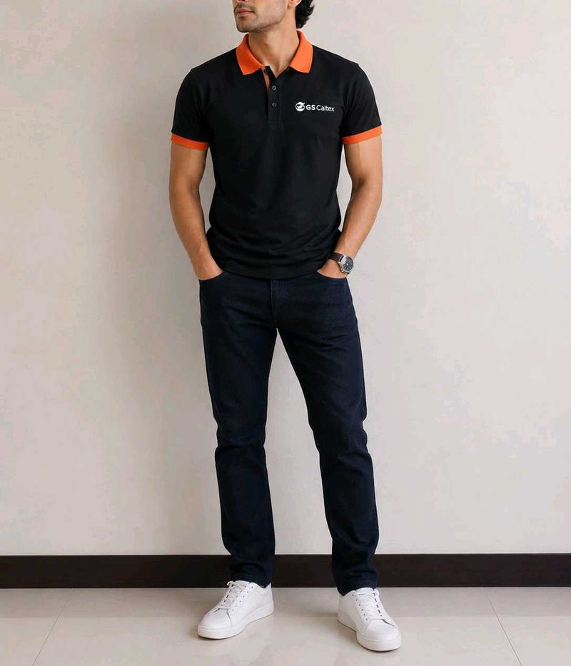 Men's Black Polo T-Shirt