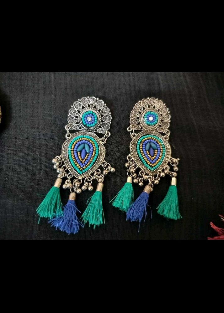 unused Boho Tassel Drop Earrings