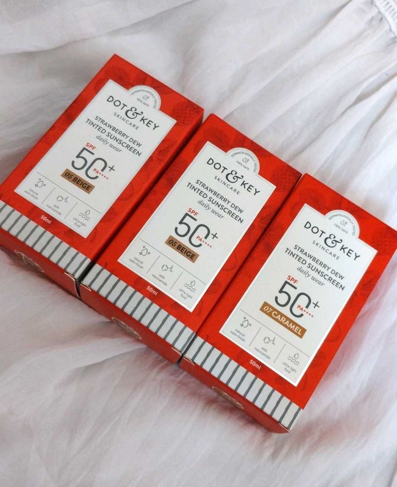 Dot &amp; Key Tinted Sunscreen SPF 50+ shade 5,5,7