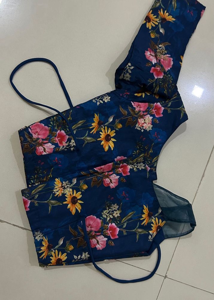 Floral Print Designer lehenga and blouse