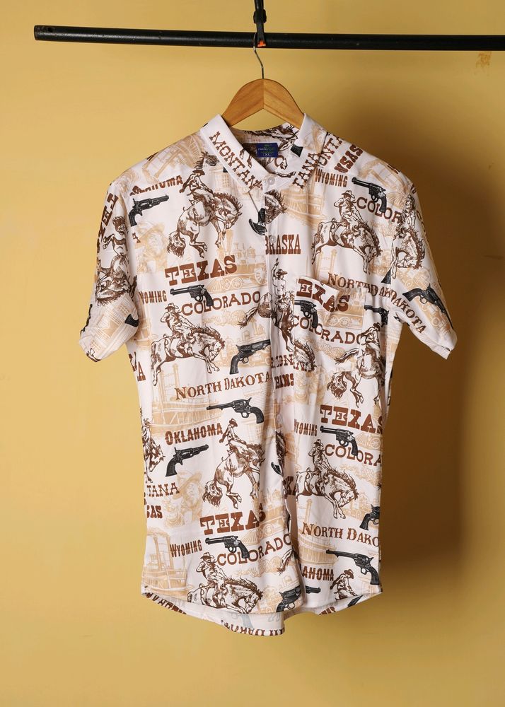 Brand New Cowboy Shirt In Trend, Fashion