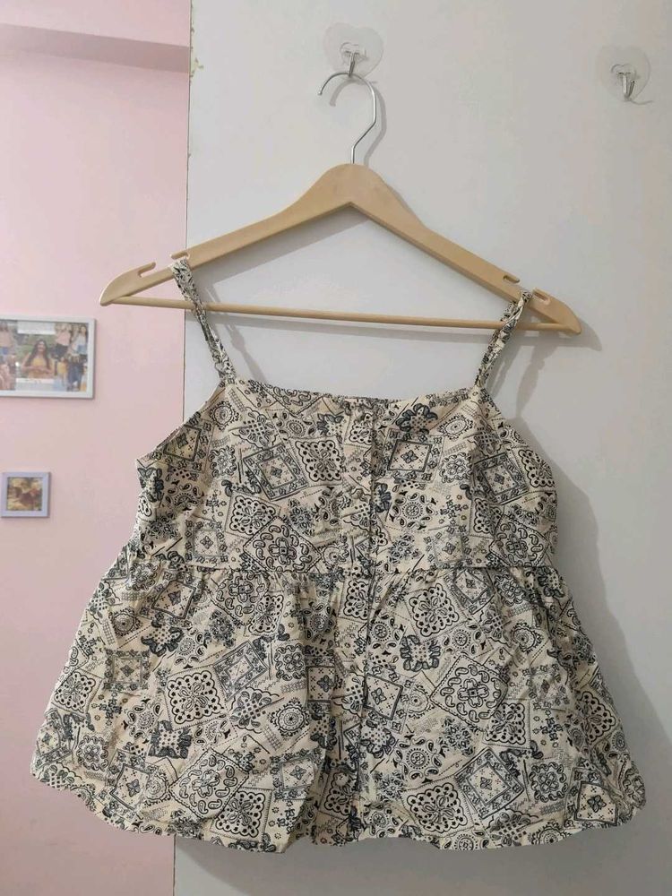 Boho Print Spaghetti Strap Top