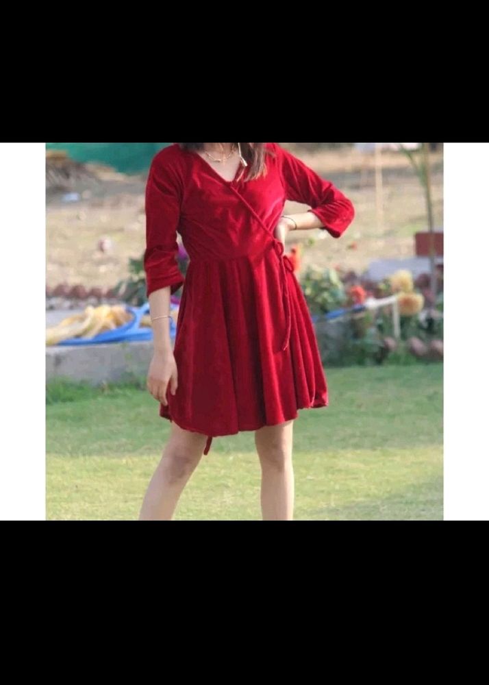 Red Velvet Dress