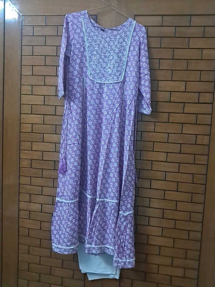 pure Cotton  kurti  with legging