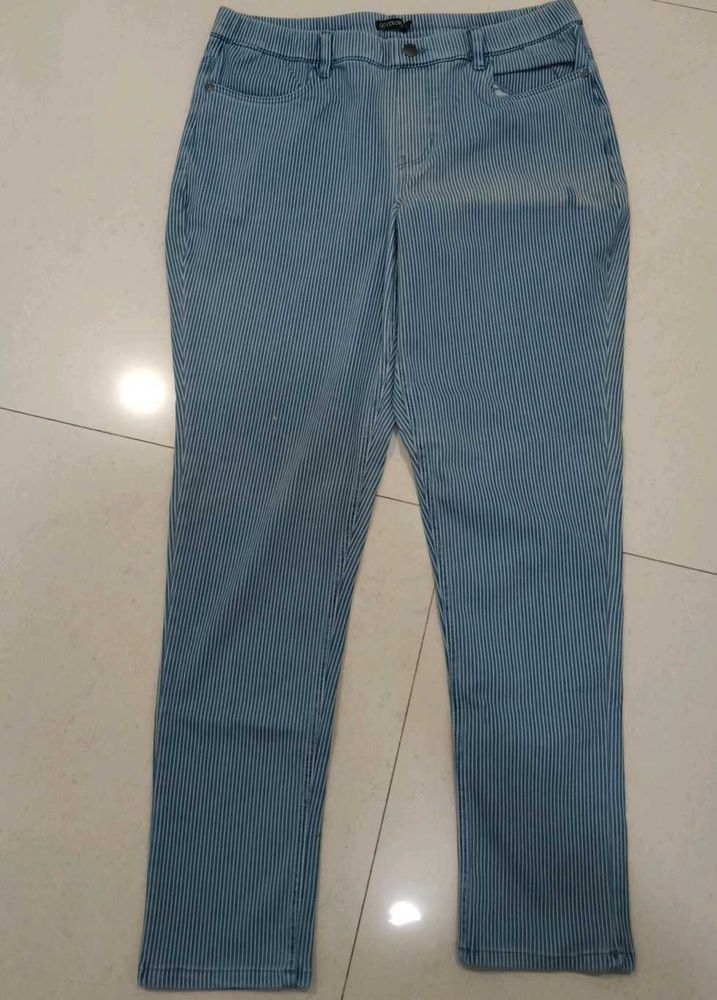 Striped Blue Jeans  - Great for casual wea