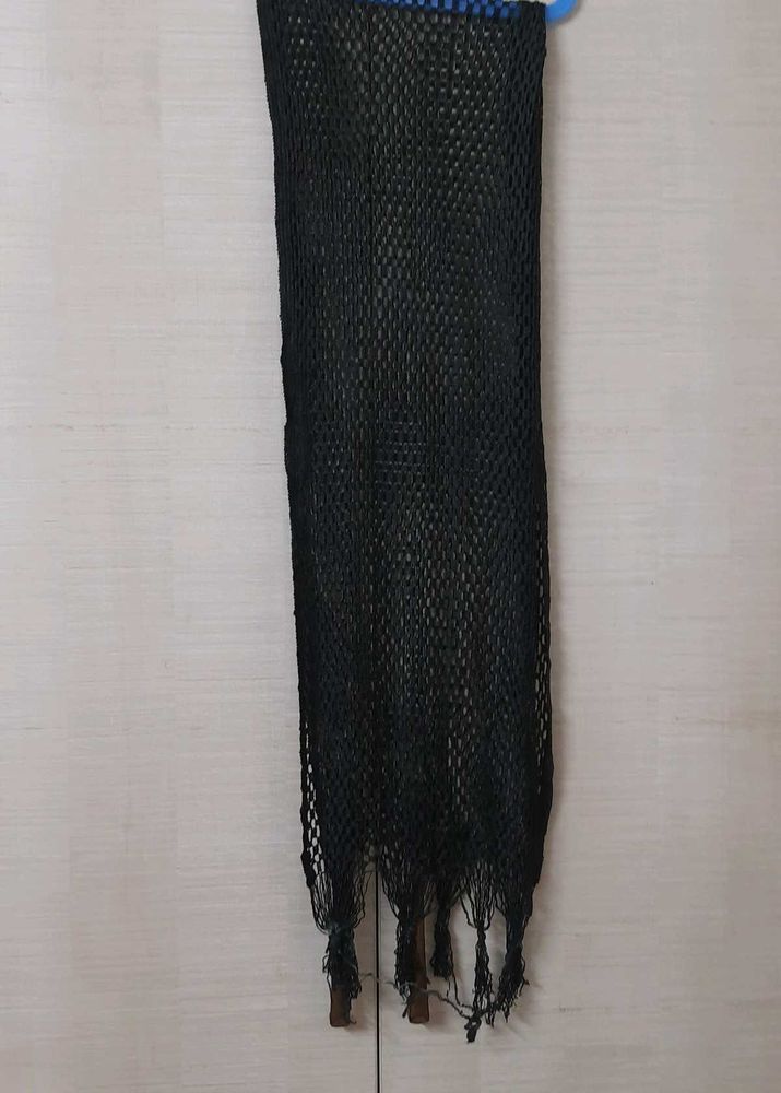 3 Shawls/stoles -black,brown,violet